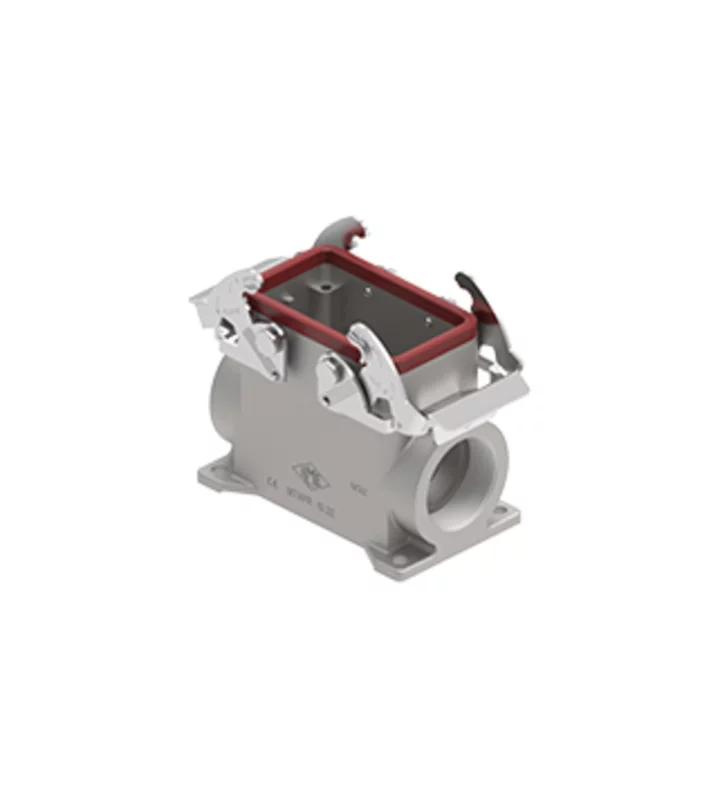 surface mounting housing, size 57.27, 180 °C alu, 2 levers, 1xM32 side
