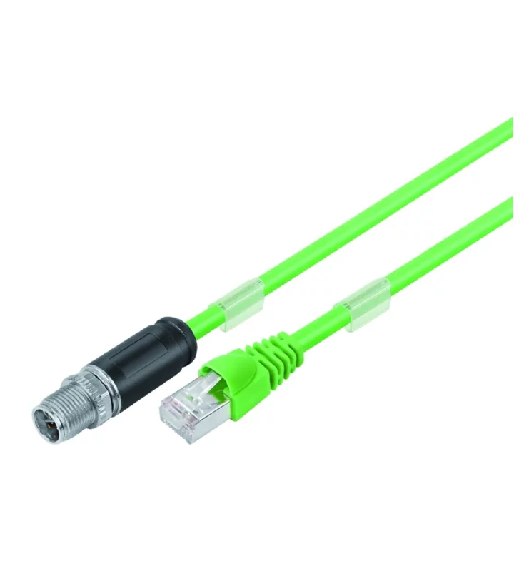 Connecting cable, male cable connector