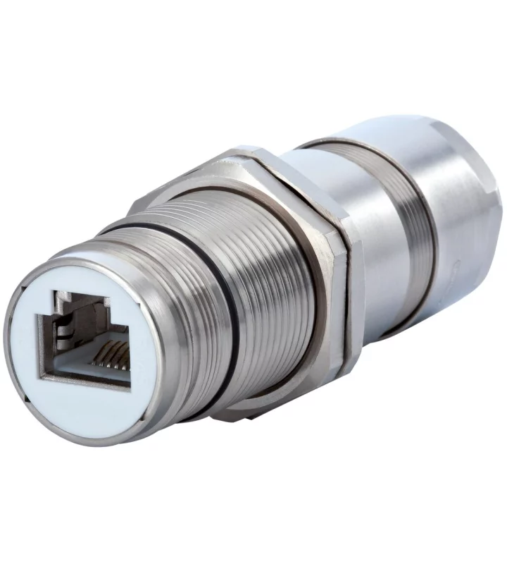 Single Hole Panel Connector with strain relief
