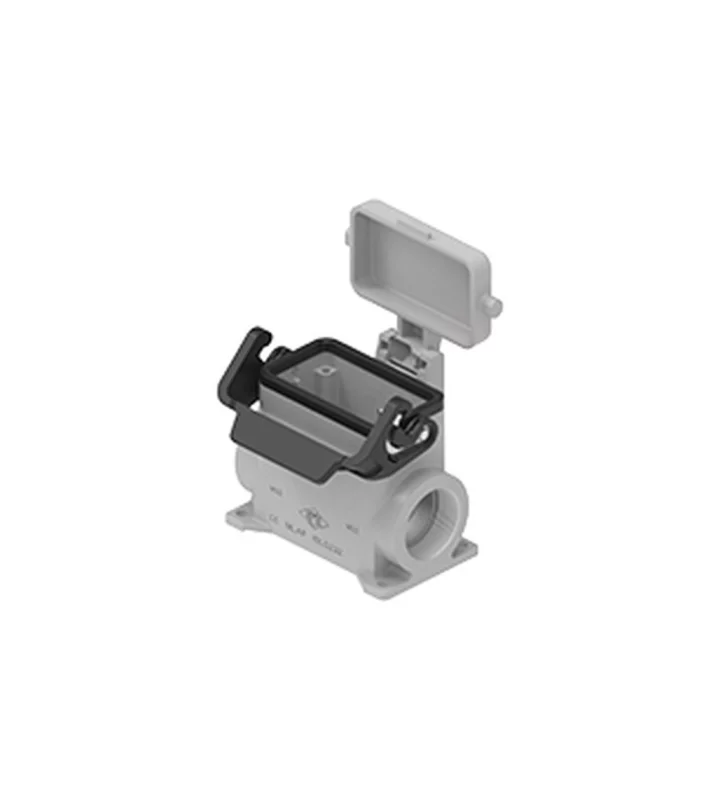 surface mounting housing, size 57.27, IL-BRID stainless steel, 1 lever, 2xM32 side