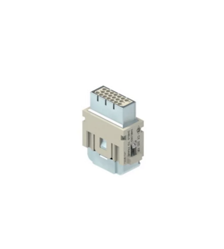 female insert, MIXO, 1MU, 20p, crimp, 4A, 32V, with contact to PE