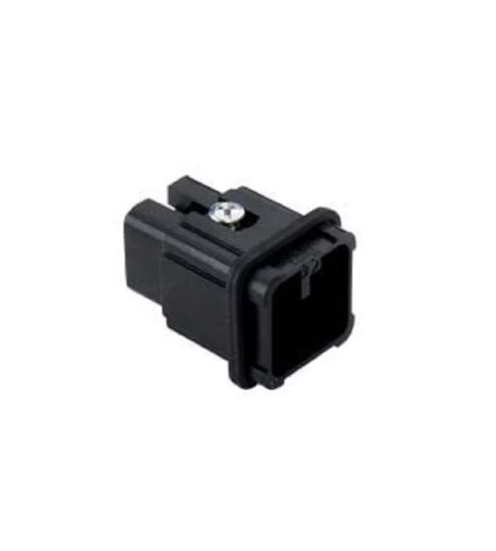 male insert, size 21.21, 7p+PE, crimp, 10A, 250V, black