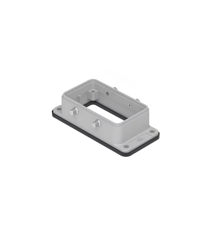 bulkhead mounting housing, size 57.27, alu, 4 pegs, without gasket