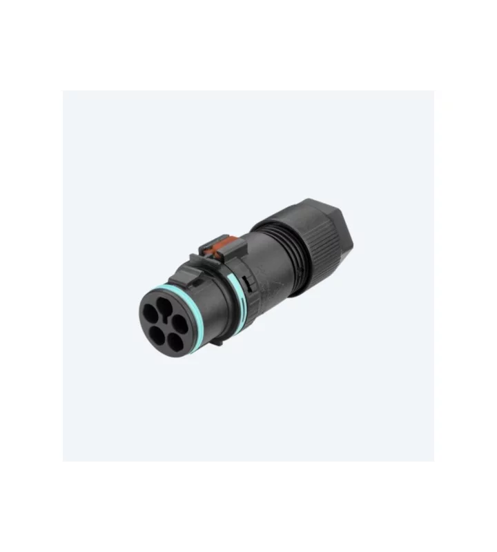Mini plug connector, screwless