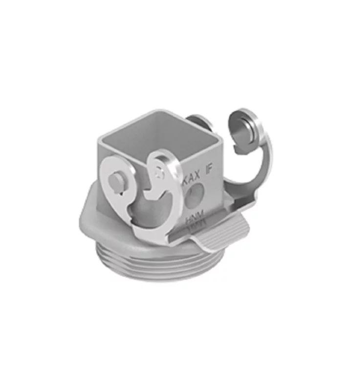 bulkhead mounting housing, size 21.21, HNM alu, 1 lever stainless steel, 1xM32 external