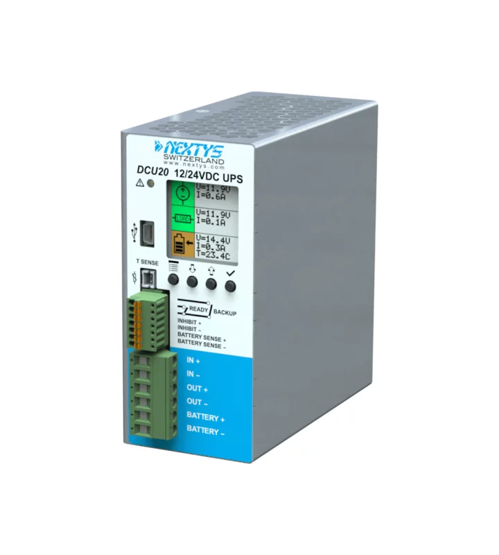 High Performance DC-UPS Unit Din-Rail DC-UPS 12;24 Vdc 20 A
