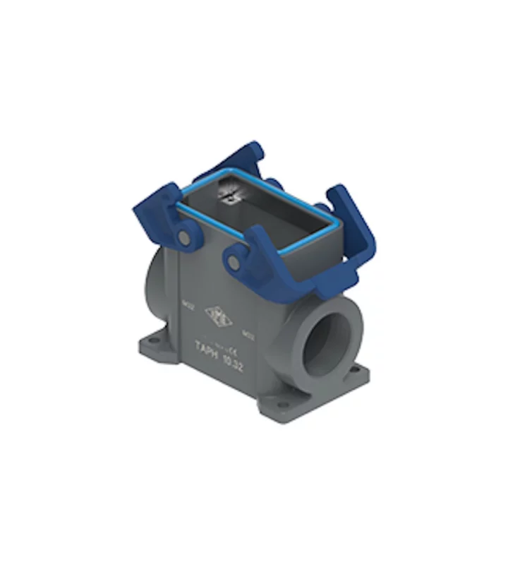 surface mounting housing, high, size 57.27, T-TYPE C plastic, 2 levers, 1xM32 side, PE-jumper