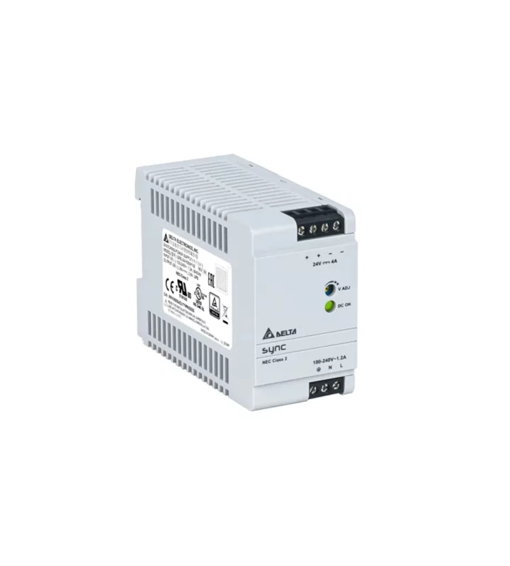 Power supply, 1Ph, 91W, DIN Rail, AC/DC, 24 Vdc, 3,8 A