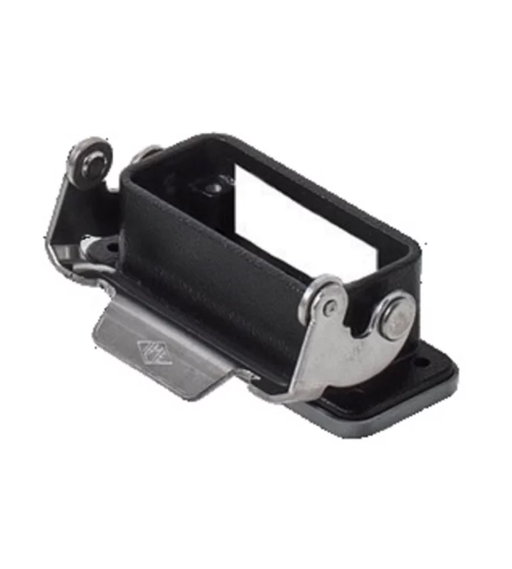 bulkhead mounting housing, size 66.16, W-TYPE alu, 1 rigid lever