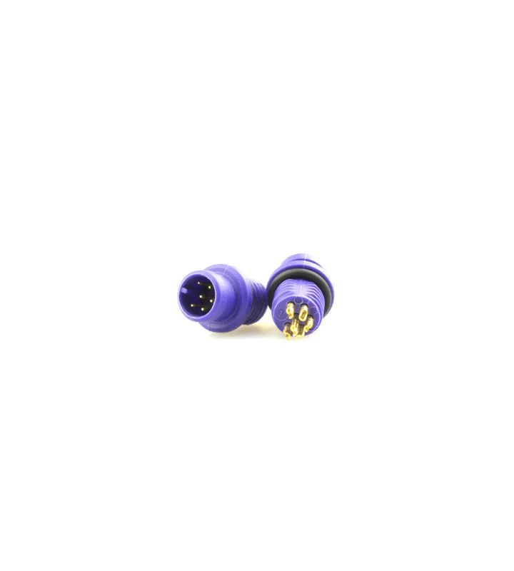 Mini B Male panel mount connector