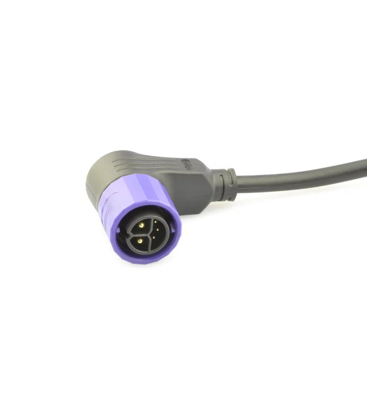 Male angled plug connector