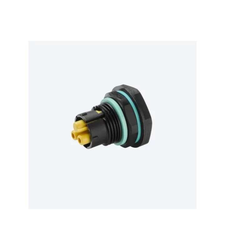 Mini socket connector panel-mounted M25