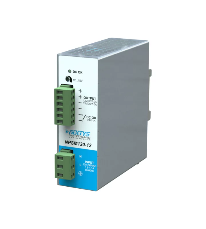 Power Supply 1Ph, 120W Din-Rail AC/DC 12 Vdc 7 A