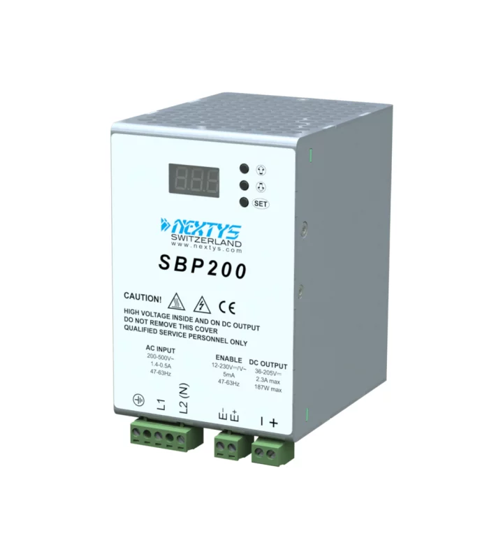 Power supply, 1,2Ph, 200W, DIN Rail, AC/DC, 36…200 Vdc, 2,3 A