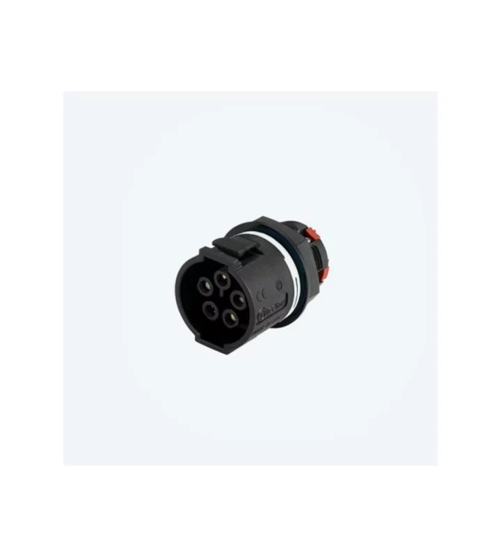 Mini socket connector panel-mounted 4p screw M20