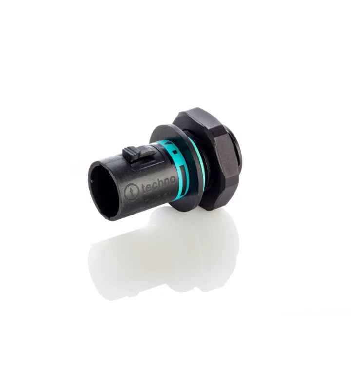 Micro plug connector panel-mounted screw M16