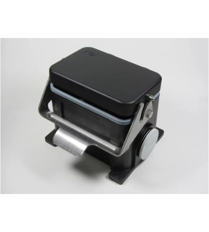 surface mounting housing, size 104.62, W-TYPE alu, 1 lever, 1xM40 side, cover metal