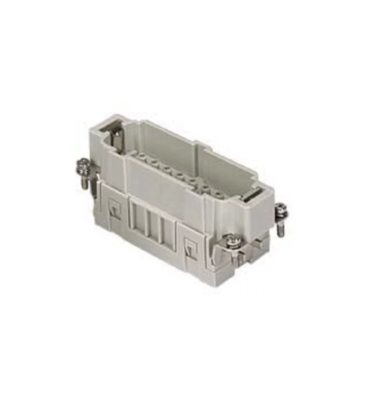 male insert, size 77.27, 16p+PE, crimp, 16A, 500V, HNM