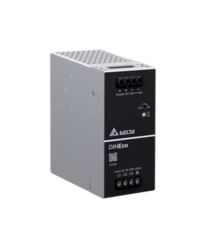 Power supply, 2,3Ph, 240W, DIN Rail, AC/DC, 48 Vdc, 5 A