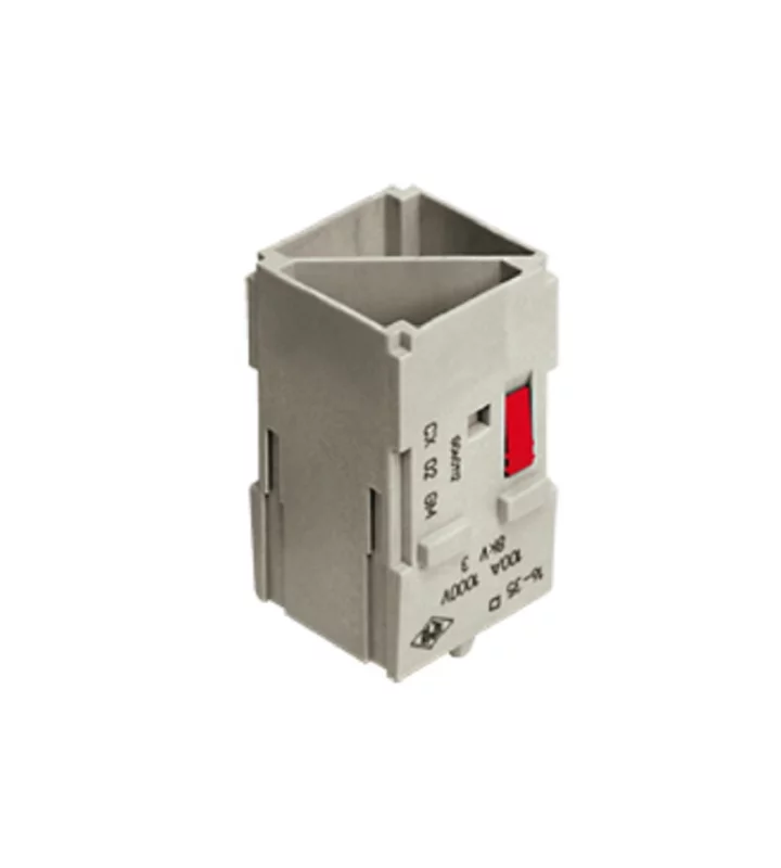 male insert, MIXO, 2MU, 2p, crimp, 100A, 1000V, no.1-2