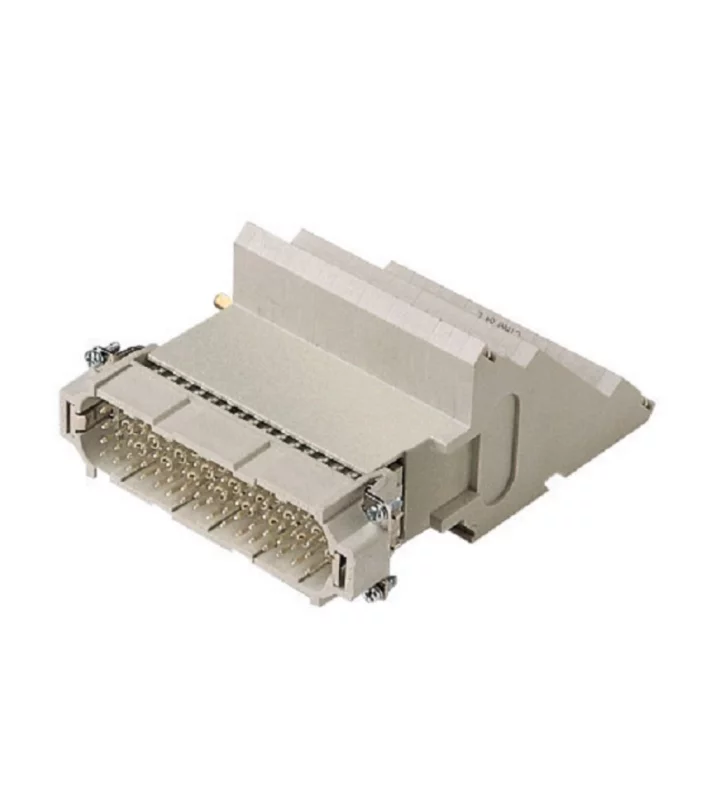 male insert, size 104.27, 64p+PE, silver, spring, 10A, 250V, left