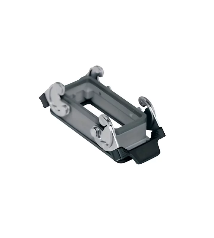 bulkhead mounting housing, size 77.27, EMC alu, 2 levers