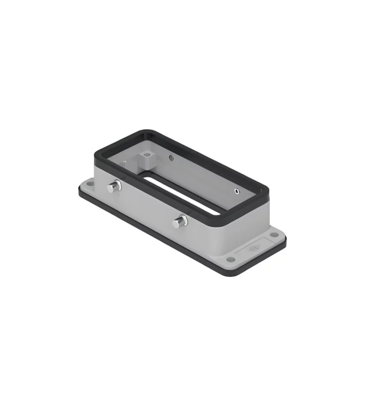 bulkhead mounting housing, size 77.27, C-TYPE alu, 4 pegs