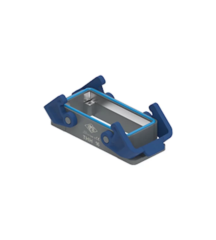 bulkhead mounting housing, size 77.27, T-TYPE /H plastic, 2 levers, PE-jumper