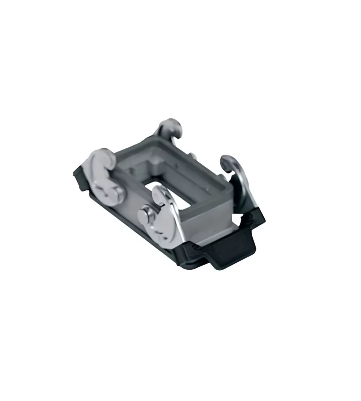 bulkhead mounting housing, size 57.27, EMC alu, 2 levers