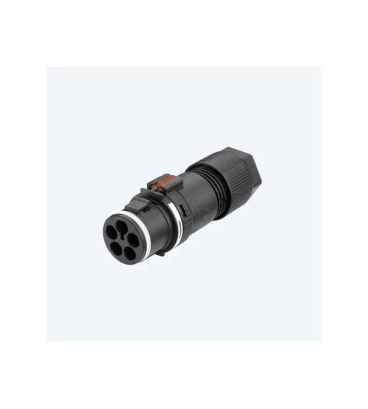 Mini plug connector, screwless