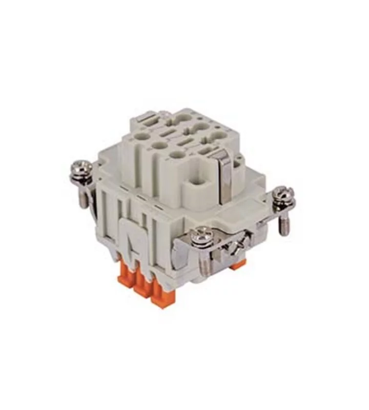 female insert, size 44.27, 6p+PE, SQUICH, 6A, 250V,for measuring transformer