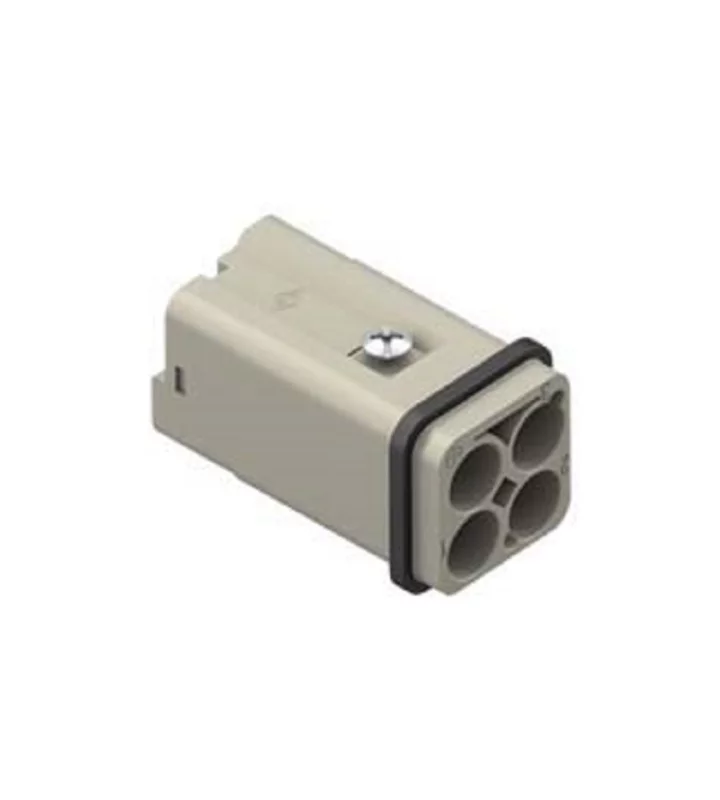 male insert, size 21.21, 3p+PE, crimp., 40A, 400V