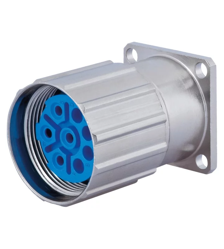 Panel Connector with knurled Nut