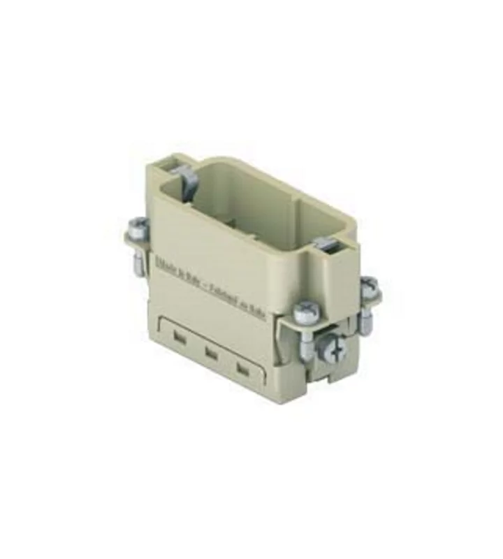 male insert, size 49.16, 10p+PE, crimp, 16A, 250V