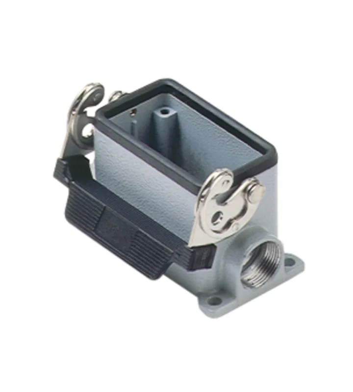 surface mounting housing, high, size 57.27, C-TYPE alu, 1 lever, 2xPG21 side