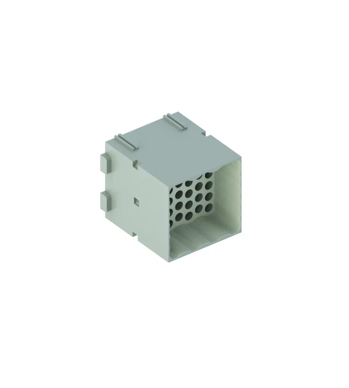 male insert, MIXO, 2MU, 42p, crimp, 10A, 150V