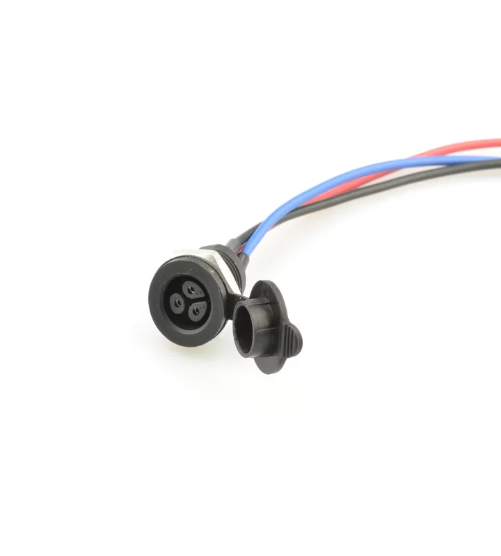 Female panel mount connector, no locking (push-on)