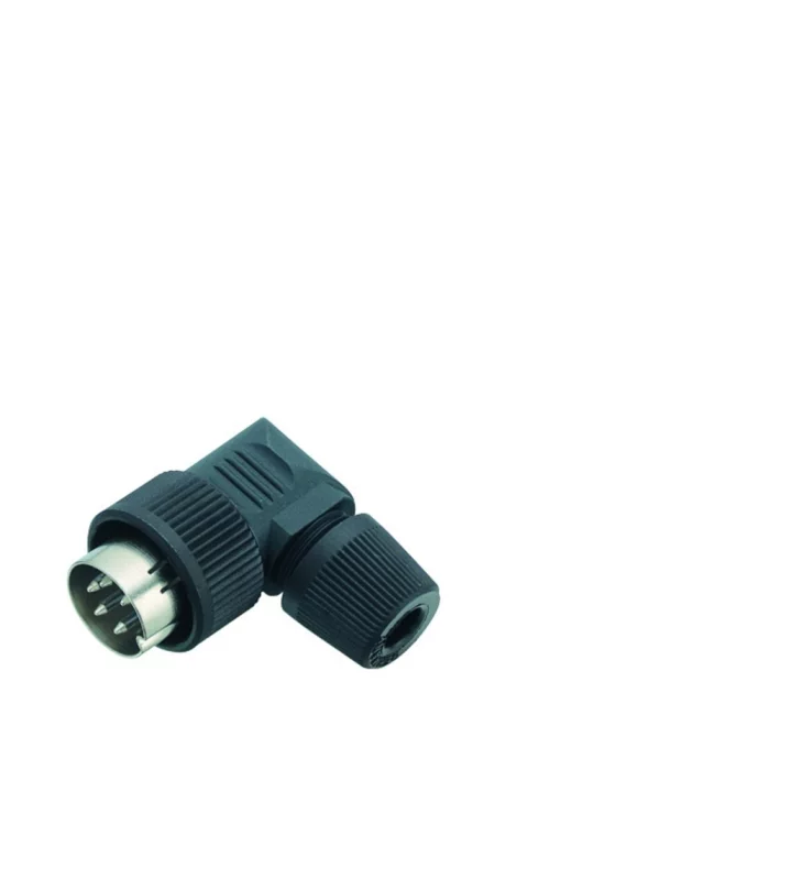 Male angled connector