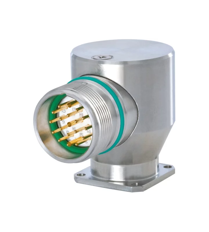 Right Angle Panel Connector, Male Thread