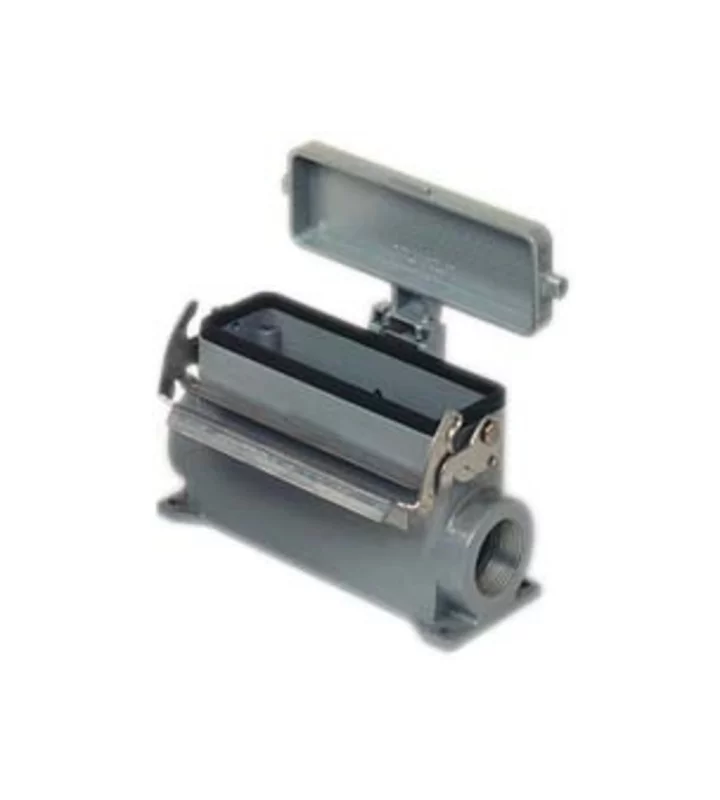 surface mounting housing, size 104.27, V-TYPE alu, 1 lever, 1xM25 side, cover metal