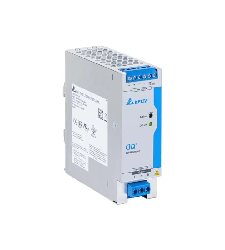 Power supply, 1Ph, 120W, DIN Rail, AC/DC, 24 Vdc, 5 A