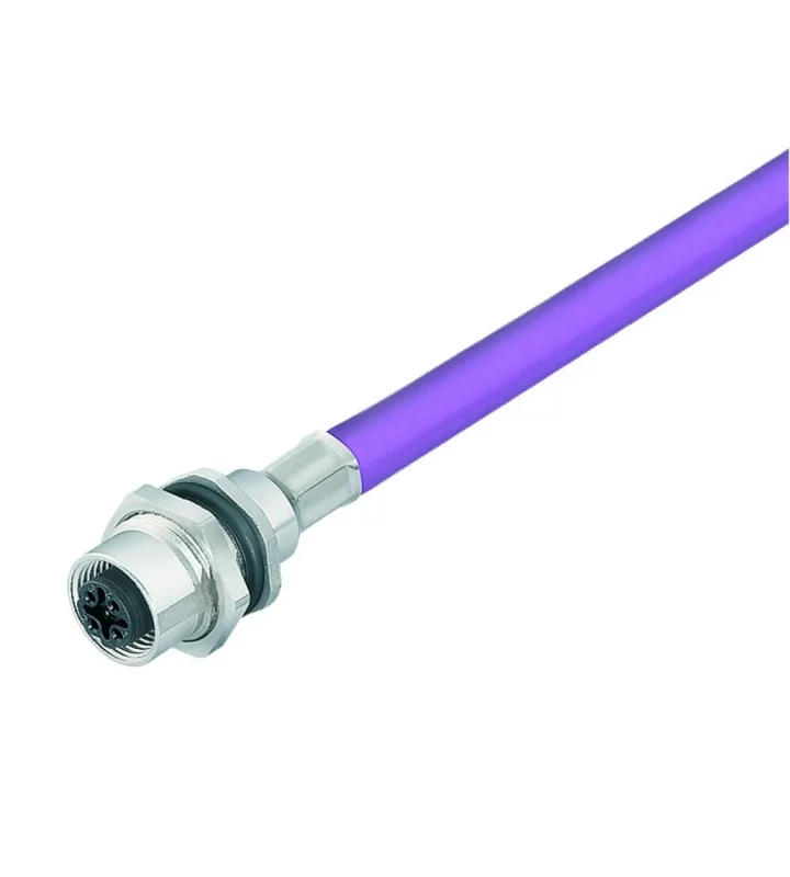 Female panel mount connector