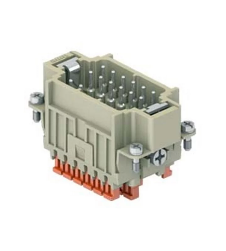 male insert, size 57.27, 18p+PE, silver, SQUICH, 10A, 400V