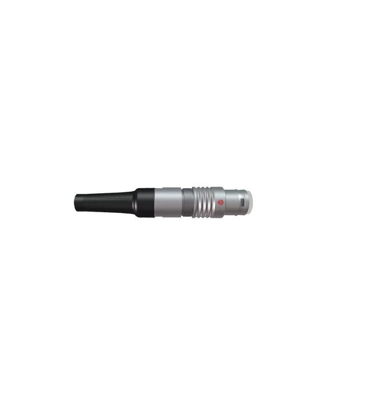 Straight cable plug with back nut for Bend Relief