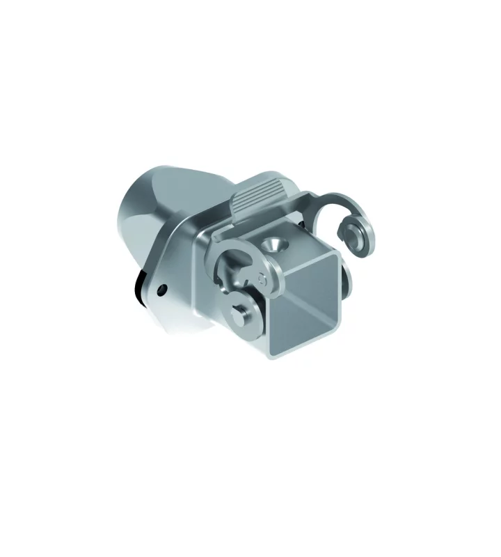 bulkhead mounting housing, size 21.21, EMC zinc, 1 lever stainl. steel, 1xM20 rear