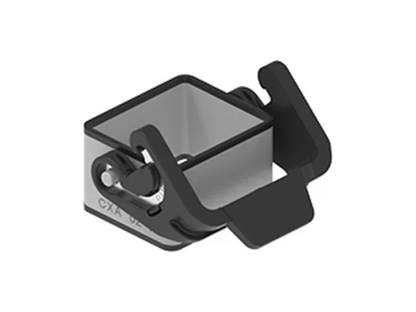 bulkhead mounting housing, 2 modules, MIXO TWO zinc, 1 lever