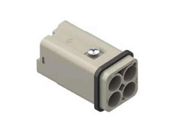 male insert, size 21.21, 3p+PE, crimp., 40A, 400V