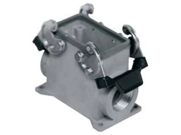 surface mounting housing, high, size 57.27, EMC alu, 2 levers, 1xM32 side