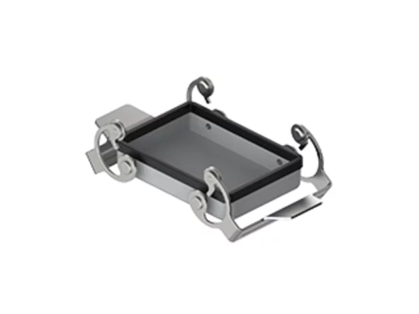 protection cover, size 66.40, alu, 2 levers stainless steel, gasket