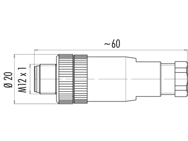 Male cable connector
